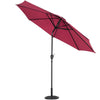 3M Outdoor Garden Parasol Patio Beach Sun Shade Round Umbrella Canopy Crank Tilt