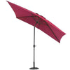 2x3M Garden Parasol Rectangle Umbrella Sun Shade Outdoor Patio Beach Crank Tilt
