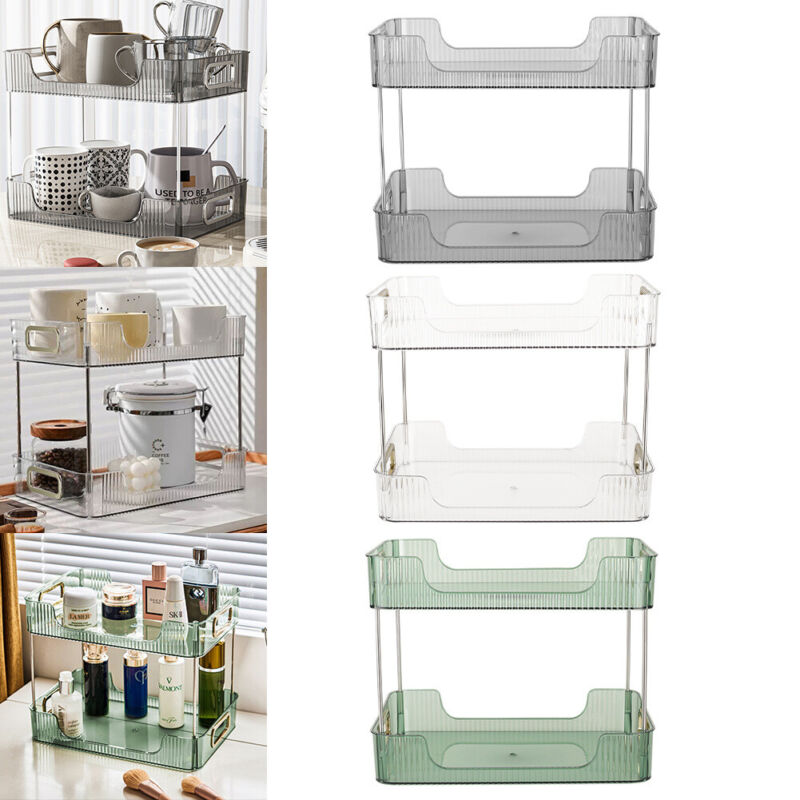 Kitchen Shelf Cupboard Spice Jars Dispenser Storage Tray Rack Drawers Organiser