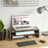 Industrial Monitor Stand Vintage Computer Desk PC Laptop Riser Rustic Tidy Shelf