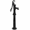 Garden Hand Water Pump with Stand Cast Iron Green/Black Farm Irrigation Ornament