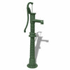 Garden Hand Water Pump with Stand Cast Iron Green/Black Farm Irrigation Ornament