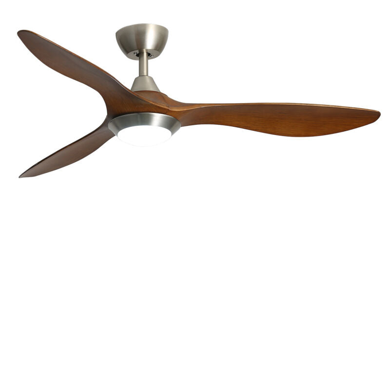 52'' Ceiling Fan with 3 Color Light and Remote Control 3 Blades Fan Ceiling Lamp