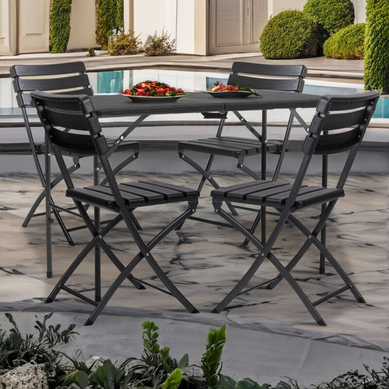 Outdoor Patio Picnic Folding Table Chairs Bench Set Garden Dining Beer Furniture