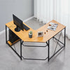 Black Computer Desk L Shape Home Office Desks Large PC Workstation Corner Table