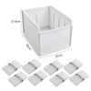 Detachable Wardrobe Drawer Cabinet Organizer Stackable Clothes Storage Box White