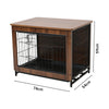 XL Wooden Puppy Cage Furniture Style Dog Crate End Table Pet Kennel House w/Door