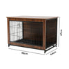 XL Wooden Puppy Cage Furniture Style Dog Crate End Table Pet Kennel House w/Door