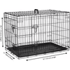 Dog Cage Puppy Pet Crate Carrier - Small Medium Large S M L XL XXL Metal