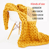 Luxury Chunky Warm Knitted Thick Blanket Hands Bulky Knit Throw Sofa Bed Cover
