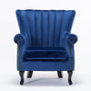 Chesterfield Wing Back Armchair Button Fabric Upholstered Lounge Tub Sofa Chair