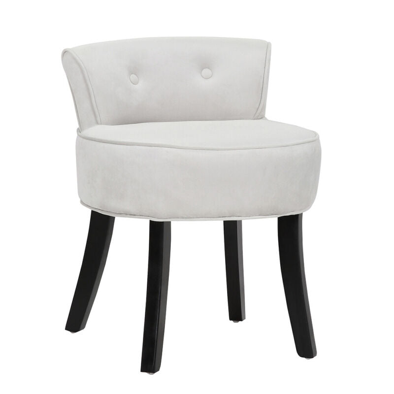 Upholstered Makeup Chair Velvet Dressing Table Seat Piano Stool Bedroom Kids