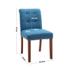 2/4Pcs Upholstered Dining Chair High Back Padded Seat with Door Knocker Kitchen