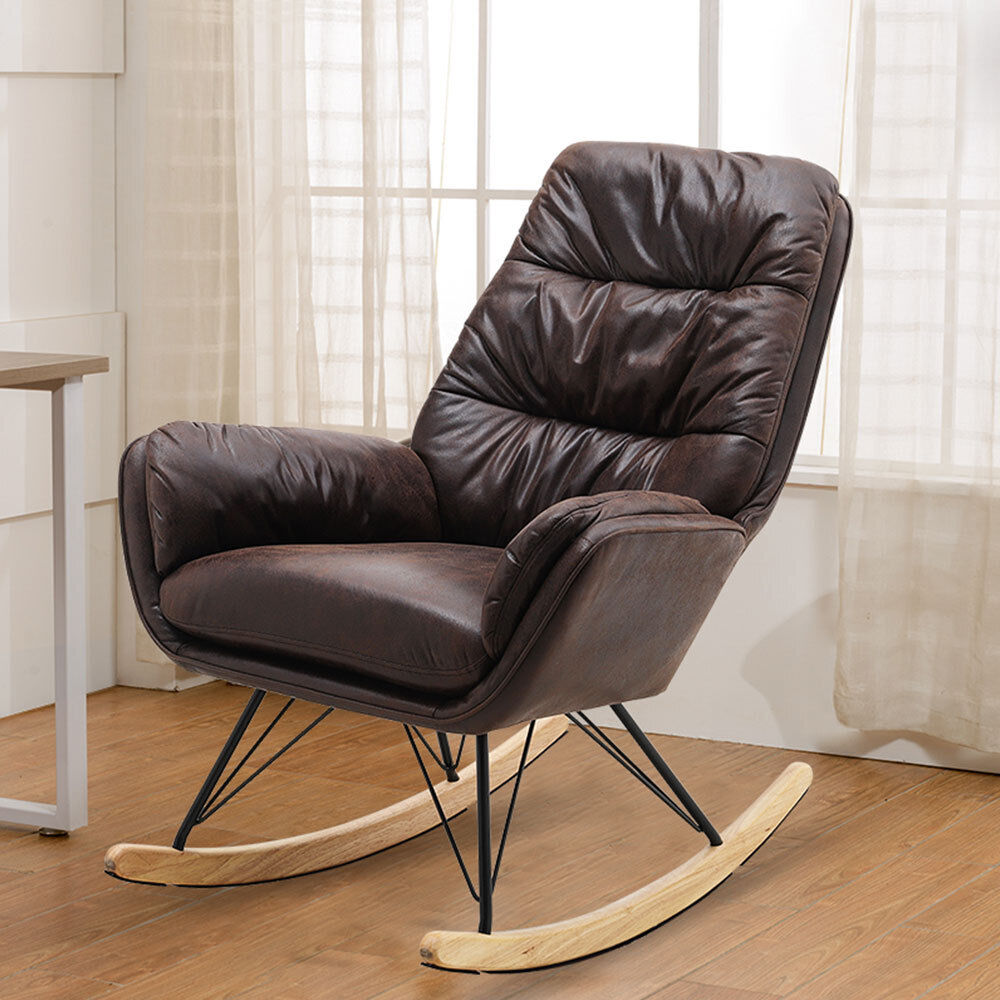 Rocking Armchair Lounge Glide Sofa Leisure Rocker Chair Nursing Accent Seat Home