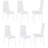Restaurant Kitchen Seat Side Chair Velvet PU Leather Cushion Padded Dining Chair