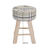 Luxury Padded Footstool Wooden Leg/No Ottoman Pouffe Stool Kids Child Chair Seat