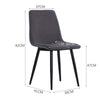 Restaurant Kitchen Seat Side Chair Velvet PU Leather Cushion Padded Dining Chair