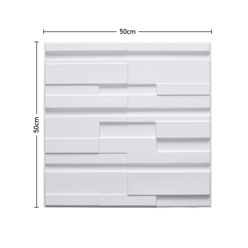 24x PVC 3D Wall panel Decorative Wall Ceiling Tile Cladding Wallpaper Waterproof