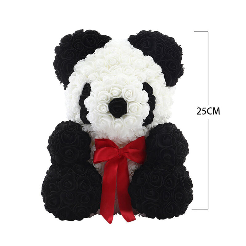 LED FOAM ROSE BEAR ARTIFICIAL FLOWER ROSE TEDDY BEAR DOLL FADDISH LOVE GIFT BOX