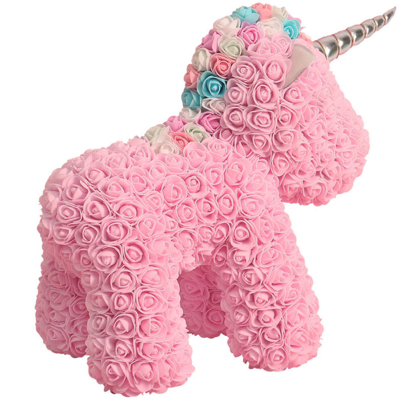 LED FOAM ROSE BEAR ARTIFICIAL FLOWER ROSE TEDDY BEAR DOLL FADDISH LOVE GIFT BOX