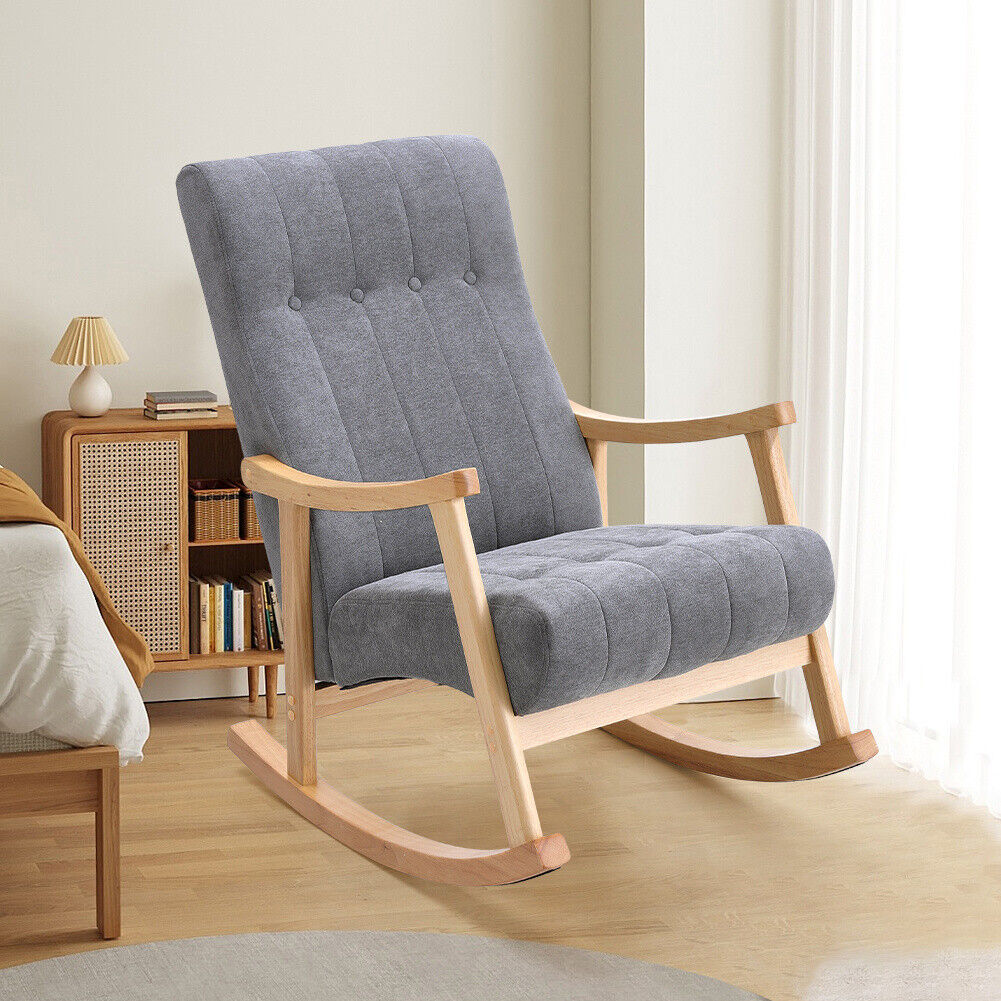 Rocking Armchair Lounge Glide Sofa Leisure Rocker Chair Nursing Accent Seat Home