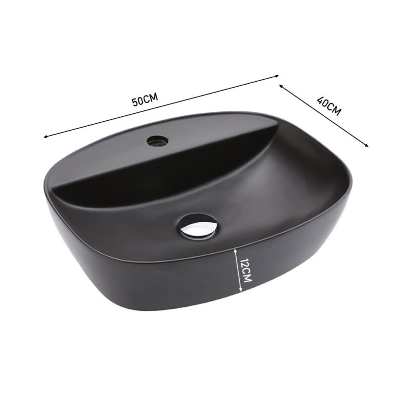 MULTI SHAPE BATHROOM CLOAKROOM COUNTERTOP CERAMIC BASIN SINK & POP UP WASTE SETS