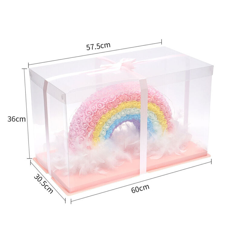 LED FOAM ROSE BEAR ARTIFICIAL FLOWER ROSE TEDDY BEAR DOLL FADDISH LOVE GIFT BOX