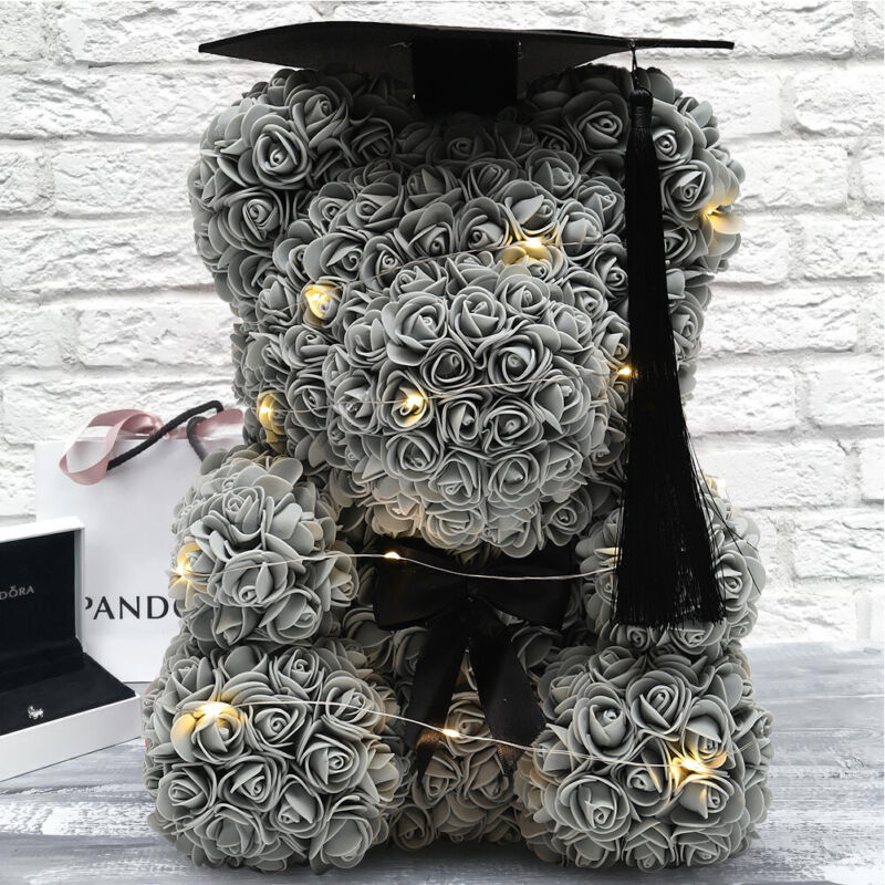 LED FOAM ROSE BEAR ARTIFICIAL FLOWER ROSE TEDDY BEAR DOLL FADDISH LOVE GIFT BOX