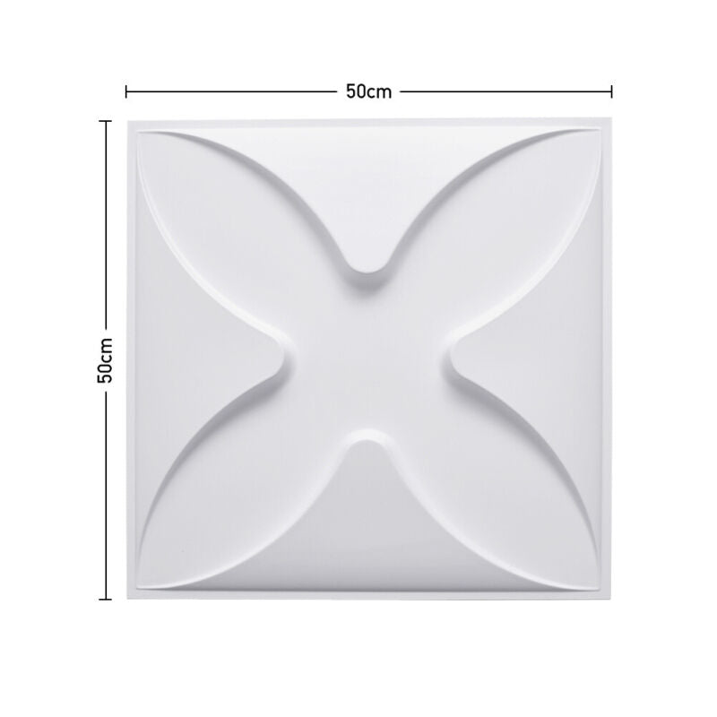 24x PVC 3D Wall panel Decorative Wall Ceiling Tile Cladding Wallpaper Waterproof