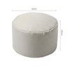 Fabric Round Ottoman Footstools Foot Rest Stool Pouffe Living Room Furniture NEW