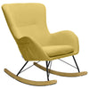 Fabric Padded Rocking Chair Comfy Relaxing Rocker Lounge Armchair Home Furniture