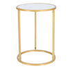 Gold Coffee Table Cabinet Lamp Small Side End Table Nightstand Telephone Table