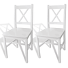 Wooden Dining Chairs Seats 2/4pcs Home Restaurant Seats Kitchen Lounge Chairs