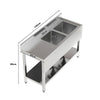 Stainless Steel Commercial Kitchen Sink Catering Sink Single Double Bowl Drainer