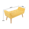 Velvet Tufted End Bed Bench Hallway Long Chaise Bedroom Side Window Seat Bench