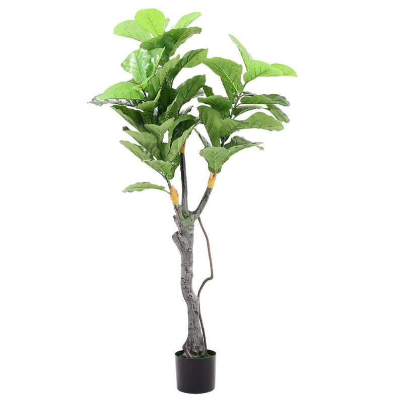 Large Artificial Tree w/ Pot Realistic Fake Tropical Plant Indoor Outdoor Decor