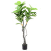 Large Artificial Tree w/ Pot Realistic Fake Tropical Plant Indoor Outdoor Decor