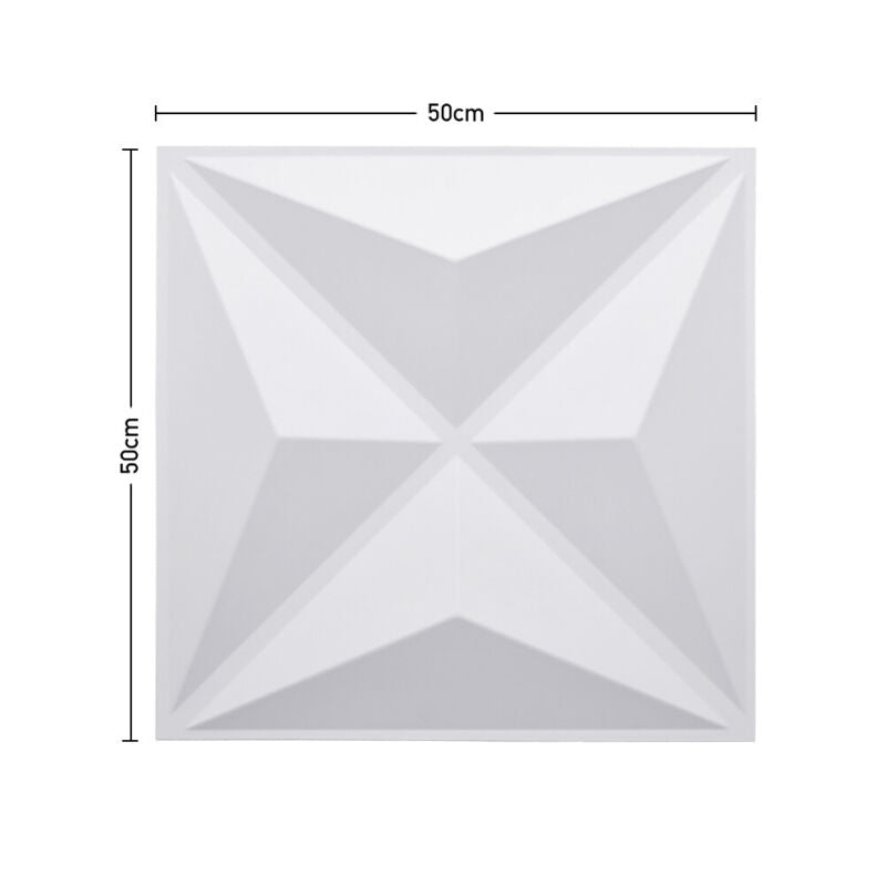24x PVC 3D Wall panel Decorative Wall Ceiling Tile Cladding Wallpaper Waterproof