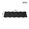 5pcs Galvanized Steel Roofing Asphalt Shingles Shed Log Cabin Roof Tile Panel