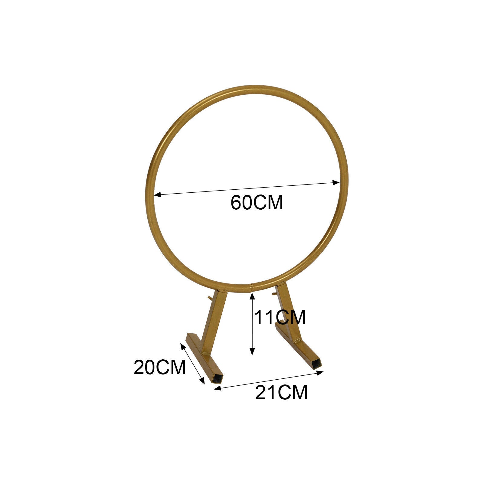 30cm-2M Golden Wedding Round Arch Frame Circle Base Backdrop Moongate Frameworks