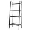 4 Tier Metal Ladder Storage Shelf Display Stand Organiser Corner Shelving Unit