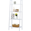 4 Tier Metal Ladder Storage Shelf Display Stand Organiser Corner Shelving Unit
