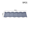 5pcs Galvanized Steel Roofing Asphalt Shingles Shed Log Cabin Roof Tile Panel