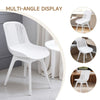 4x Plastic Chairs Dining Living Rooom Kitchen Office Lounge Seat Breathable Back