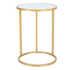 Accent Marble Effect Coffee Table End Console Table Gold Frame Living Room