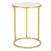 Gold Coffee Table Cabinet Lamp Small Side End Table Nightstand Telephone Table