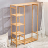 Large Capacity Clothes Rail Coat Rack Hanging Wardrobe Storage Cabinet Shelf