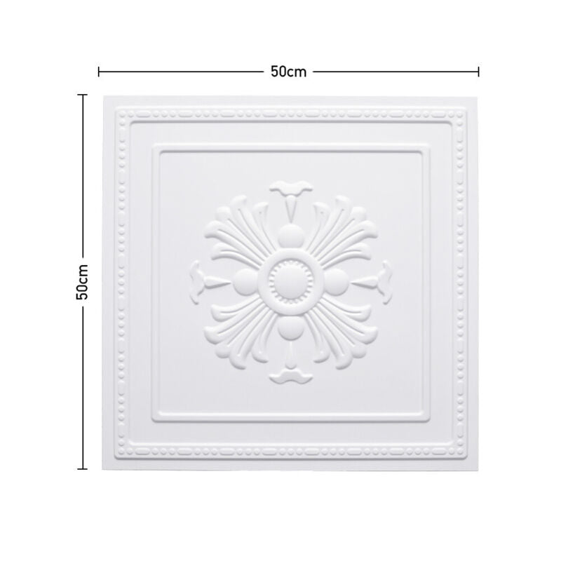 24x PVC 3D Wall panel Decorative Wall Ceiling Tile Cladding Wallpaper Waterproof