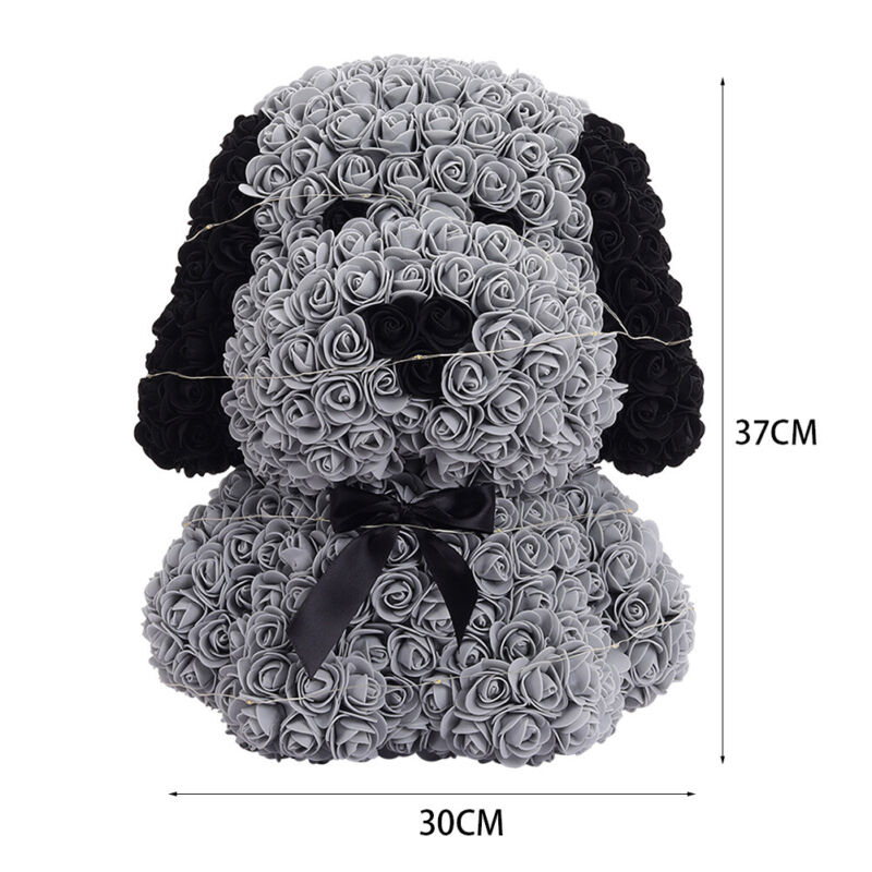 LED FOAM ROSE BEAR ARTIFICIAL FLOWER ROSE TEDDY BEAR DOLL FADDISH LOVE GIFT BOX