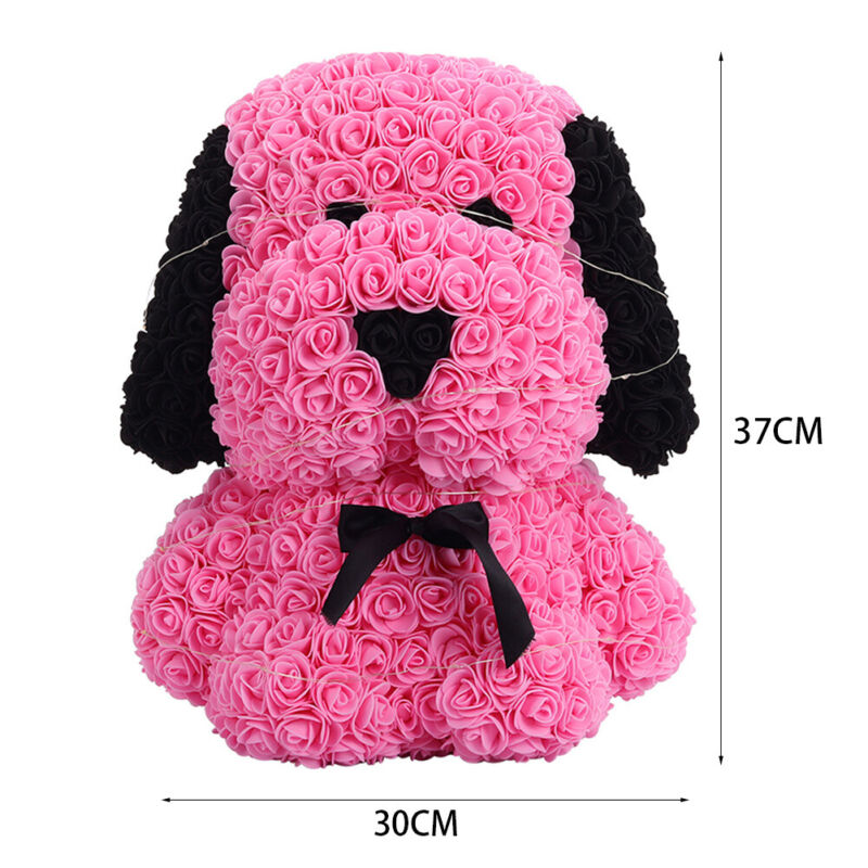 LED FOAM ROSE BEAR ARTIFICIAL FLOWER ROSE TEDDY BEAR DOLL FADDISH LOVE GIFT BOX